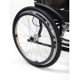 Ocelový invalidní vozík - šířka sedadla - 46 cm, modrý