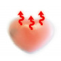 Ohřívač rukou, vyhřívací gelový polštářek ve tvaru srdce, červený