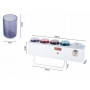 Organizér pohárov na kefky + držiak na zubné kefky s dávkovačom pasty a UV sterilizátorom
