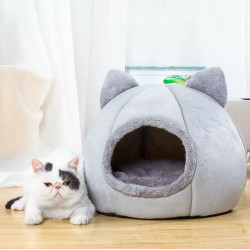 Kočičí pelíšek 30 x 30 cm, šedý