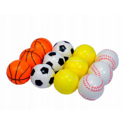Pěnový míč s motivem oblíbeného sportu 6,3 cm