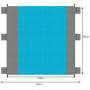 Plážová deka Blanket, 208 x 208 cm, sivo-modrá