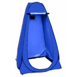 Plážový stan na převlékání a sprchování Modrý stan, 110 cm x 110 cm x 190 cm, modrý