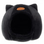 Plyšový pelíšek pro kočky 40 x 40 x 37 cm, černý