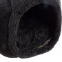 Plyšový pelíšek pro kočky 40 x 40 x 37 cm, černý