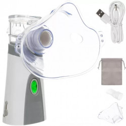 Přenosný ultrazvukový inhalátor Nebul, bílo-šedý