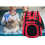 Prepravná taška pre psíkov a mačky XXL - červená