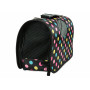 Přepravní taška pro psy a kočky, černá s puntíky 38 x 24 x 16 cm