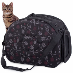 Přepravní taška pro psy a kočky, černá