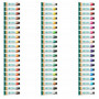 Sada akrylových farieb - 60 farebných túb farieb na plátno, 61 ks