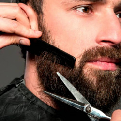 Profesionální kadeřnické nůžky na vlasy, vousy a knír - německá nerezová ocel