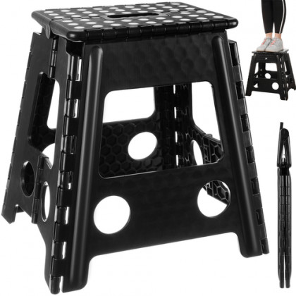 Protiskluzová skládací židle černá 40 cm
