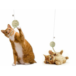 Rybářský prut pro kočky s míčkem