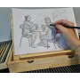 Maliarska sada pre deti v drevennom kufríku, Draw - 83 dielna