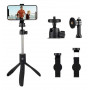 Selfie tyč s držákem na fotoaparát, stativem a ovladačem Bluetooth