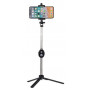 Selfie tyč, statív s bluetooth ovládačom 3v1