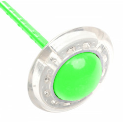 Skákající LED svítící obruč Hula Hoop na noze, ruce, zelená