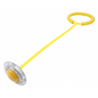Skákacia LED svietiaca Hula Hoop na nohu, ruku, žltá
