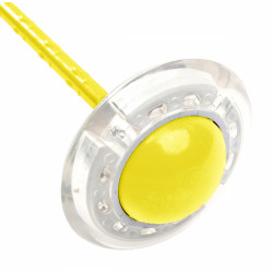 Skákající LED osvětlená obruč na nohy, ruce, žlutá