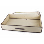 Skládací úložný box 80x45x15cm - béžový