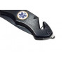 Skladací záchranný vreckový nôž - Kandar Black 21,5 cm