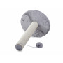 Škrabadlo - sisalový sloupek s míčkem pro kočku, 43 cm, šedý