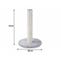 Škrabadlo - sisalový stĺpik s loptičkou pre mačku, 43 cm, sivá