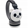 Bezdrátová sluchátka bluetooth pro děti Panda, černá