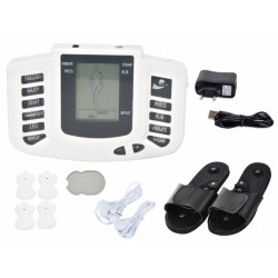 Svalový a nervový elektrostimulátor s akupunkturními pantoflemi