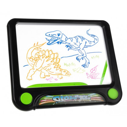 Podsvietená kresliaca tabuľa pre deti, DinoGlow 24 x 21 cm