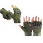 Taktické rukavice na prežitie bez prstov veľkosť XL, khaki