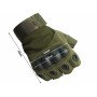 Taktické rukavice pro přežití bez prstů velikost XL, khaki
