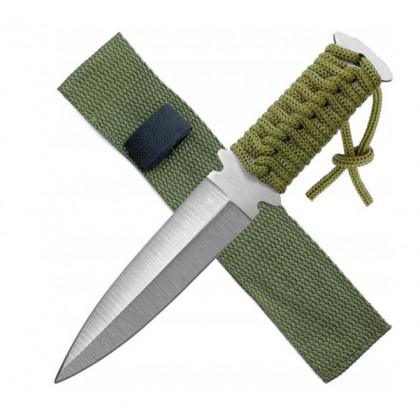 Taktický vreckový nôž na prežitie s puzdrom 17 cm