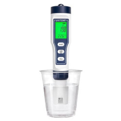 Tester kvality vody, 4 v 1, LED