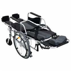 Invalidní vozík ALH 008 černý - šířka sedadla 46 cm