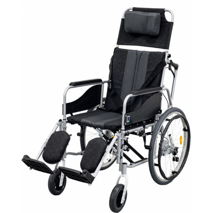 Invalidný vozík polohovací ALH 008 čierny - šírka sedadla 46cm