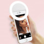 Univerzálne biele „selfie“ LED svetlo na mobil 80 x 30 cm, ružové