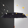 Univerzální skládací deštník, černý