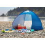 Veľký samorozkladací plážový stan s UV ochranou Tent, modrý