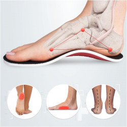 Ortopedické vložky do bot pro ploché nohy, velikost L (40 až 45)