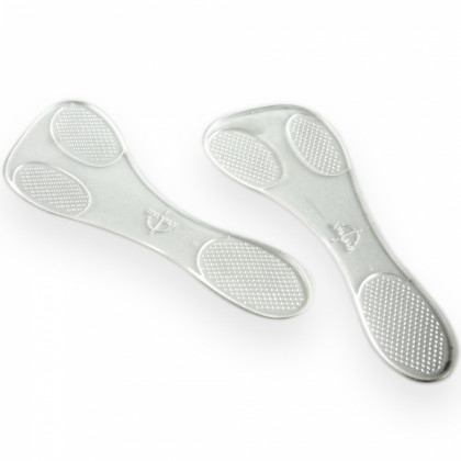 Pohodlné silikonové vložky do bot na vysokém podpatku - průsvitné