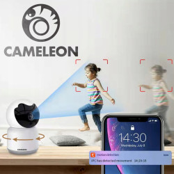 Vnitřní kamera Cameleon 355° IP Wifi 3Mpx, bílá