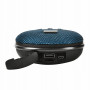 Vodotěsný reproduktor Bluetooth s karabinou, tmavě modrý