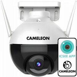 Venkovní 8Mpx otočná kamera Cameleon, bílá