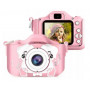 X5 Dětský digitální fotoaparát pes se selfie kamerou, růžový