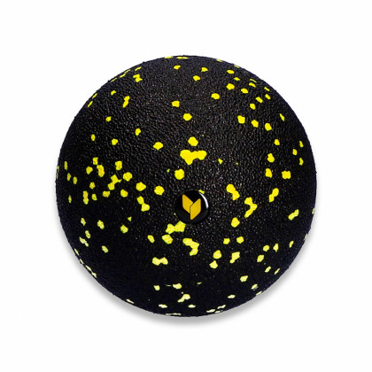 Masážna loptička Massage Ball, priemer 12cm, čierno žltá