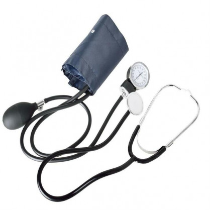 Aneroidní tlakoměr se stetoskopem
