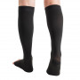 Kompresní ponožky s otevřenou špičkou unisex, černé S/M (34-39)