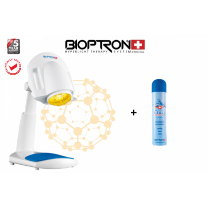 Biolampa Bioptron PRO 1 stolový stojan + Oxy sprej