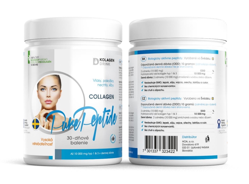 KOLAGEN DRINK Collagen 10 000 hydrolyzovaný rybí kolagén 300 g